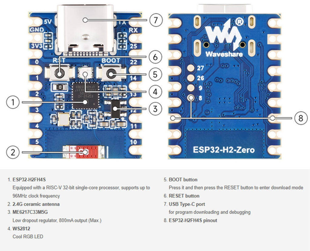 ESP32-H2 development board