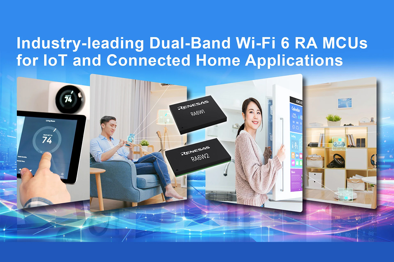 RA6W1 and RA6W2 Wi-Fi 6 Combo MCUs